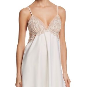 Flora Nikrooz Rosa Charmeuse Chemise and Kimono Size S